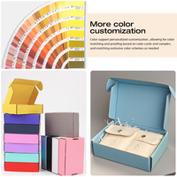 Boîte d'enveloppe d'expédition en carton ondulé découpé avec logo personnalisé imprimé à plat Boîte d'expédition en relief avec logo élégant imprimé