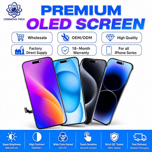 Level up High Quality OLED Screen for iPhone Plus Wholesaler Price for Support IC Swap OLED Phone Screen Lag Free Replacement