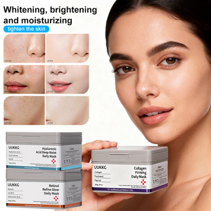 UUKKG - Paquete de 30 Mascarillas Faciales de <span class=keywords><strong>Tela</strong></span> de Membrana Tencel, Hidratantes, Antienvejecimiento, Reafirmantes e Iluminadoras <span class=keywords><strong>para</strong></span> el Cuidado de la Piel - Product Image 4
