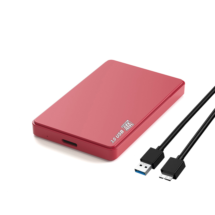 2 5 Inch Mobile Hard Disk Box Sata Mechanical Solid External Usb3 0 Notebook SSD HDD Red Plastic Glue