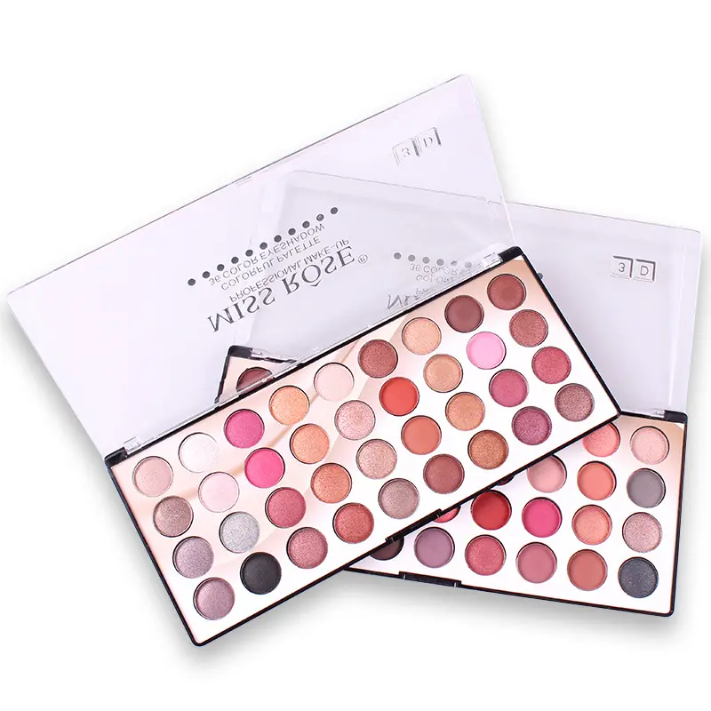 Miss Rose 36 Color Pearlescent Earth Colo Eyeshadow Palette Waterproof Eye Make-up