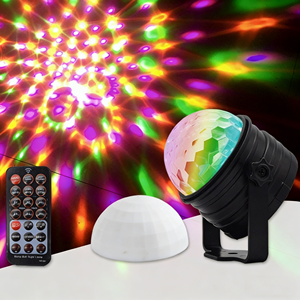 Mini Lámpara de Escenario con Bola Mágica, Proyector de Discoteca, Luz Ambiental para KTV, Luz Nocturna para Fiestas y Mesita de Noche con Control Remoto - Product Image 1