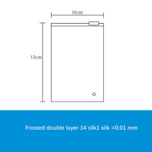 Bolsa grande transparente con cierre y cremallera, plástico transparente esmerilado, Mylar, embalaje de ropa, ropa interior, zapatos, calcetines, estructura de Material de piel CPE - Product Image 4