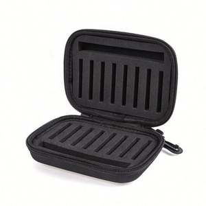 Sac de rangement portable personnalisé pour leurres de pêche à la mouche, boîte en mousse pour spinnerbaits, mouches à truite, hameçons, étui rigide en EVA, sac de transport noir - Product Image 2