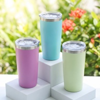 Vaso Térmico Recto de 20oz, Resistente a Arañazos, Libre de BPA, para Campismo, Senderismo, Montaña y Viajes al Aire Libre
