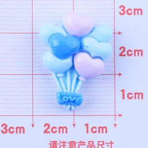 Wholesale Colorful <strong>Mini</strong> Resin Handicraft Material Lollipop Heart <strong>Balloon</strong> Resin Charms DIY Craft Accessories for Trinket - Product Image 5