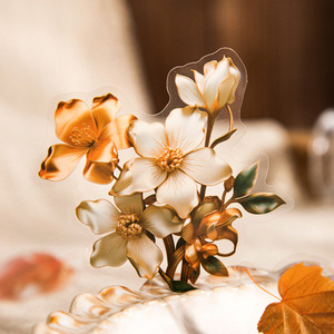 15 miếng dán mỗi gói Bộ sưu tập Hoa văn nghệ thuật Bóng tối Hoa văn cổ điển Hoa lá Trang trí sổ tay - Product Image 1