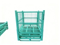 Étagère à palettes en fil métallique robuste de la marque YOUGU |   Plateau de stockage empilable pour chariot élévateur en acier Q235, 1000 kg, galvanisé à chaud