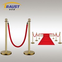 Vente en gros Traust Outdoor Queue Pole Barrier Post Stanchions Set Noir Acier inoxydable Foule Control Sign Stand Barrières de circulation
