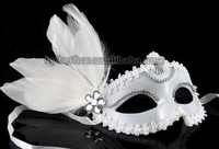 Drôle Costume Cosplay Masque Vénitien Mardi Gras Carnaval Mascarade Masque Plume Fête Masque pour Fête De Mariage Fourniture De Noël Décor