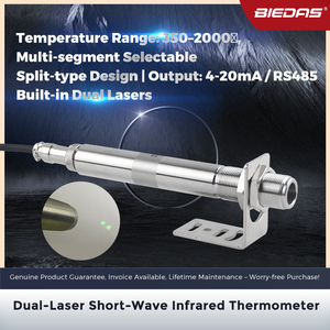 BIEDAS BYD-C120ARJ 400-1400 ℃   Sensor de Temperatura Infrarrojo con Termómetro de 4-20 mA/RS485 - Product Image 2