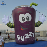 Tasse ballon gonflable géant personnalisé boissons pour la publicité extérieure