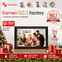Cadre photo numérique WiFi FRAMEO 10,1 pouces 32 Go, à fixation murale, rotation automatique, partagez des moments instantanément via l'application Frameo depuis n'importe où