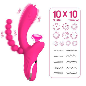 Vibromasseur pour femmes <span class=keywords><strong>Vibro</strong></span> Masseur Pour Femme 3 en 1 Suceur de Clitoris Dildo Vibromasseurs pour femmes Clitoris Point G Vibrador Jouets Sexuels - Product Image 1