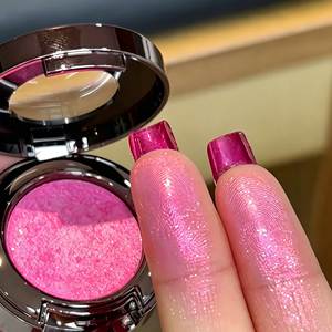 Pressed Glitter <b>Eyeshadow</b> with Pink <b>Shimmer</b> Finish Single <b>Eyeshadow</b> Custom Logo Private Label Makeup OEM ODM Beauty Brand EU - Product Image 4
