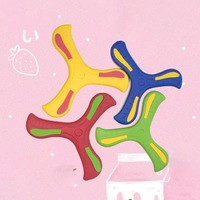 Dropshipping Shopify Agent d'exécution 2025 Interactive Funny Children Soft Three-leaf Boomerang For Kids Outdoor Toy