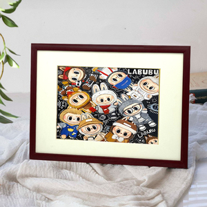 Cadres photo classiques en bois d'<span class=keywords><strong>acajou</strong></span> <span class=keywords><strong>foncé</strong></span>, cadre photo de bureau, affichage mural pour la décoration de la maison, salon, cadre personnalisé pour affiche - Product Image 3