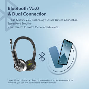 Casque léger avec microphone antibruit Option de support de charge Connectez deux appareils simultanément - Product Image 3