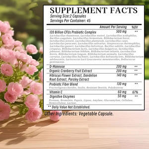 Manufacturer Supply Women's Probiotics Capsules Contains Probiotic Complex Enhance Immune Function Adult Prebiotics Capsules - Product Image 2