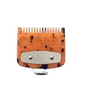10 Uds. Herramientas de barbería, accesorio para recortadora de pelo, cortadora de peluquería, protector de hoja amarillo manchado con clip de acero recto - Product Image 1
