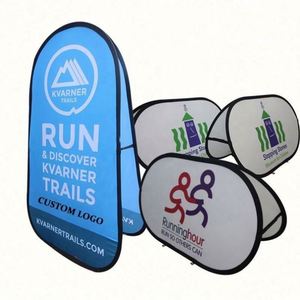 ป้ายโฆษณาแบบพับได้สำหรับงานกลางแจ้ง พิมพ์ลายด้วยเทคนิค Dye Sublimation บนผ้าโพลีเอสเตอร์ - Product Image 1