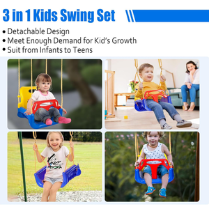 <span class=keywords><strong>Altalena</strong></span> per Bambini 3-in-1 Regolabile, Portatile e Sicura in Materiale Plastico per Uso Interno ed Esterno, Casa Giochi e Giardino, 3 Anni - Product Image 4