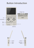 Consoles de jeux portables Powkiddy V90S, écran Full HD 3,5 pouces, lecteur de jeux de poche portable, 16 simulateurs, console de jeux vidéo rétro avec Wi-Fi