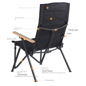 Sedia Pieghevole Leggera per Esterni, Campeggio, Spiaggia e Parco, Reclinabile a Quattro Posizioni, Schienale in Lega di Alluminio a Forma di I - Product Image 2