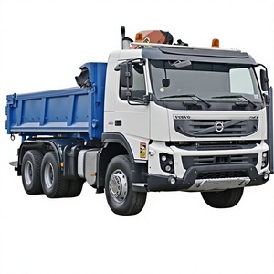Autocarro Ribaltabile FMX 450 del 2012 con Gru Atlas 6x4, Braccio Idraulico, Carrozzeria Blu, Cabina Bianca, Altezza di Sollevamento 5m, Momento di Sollevamento 172.3E - Product Image 1