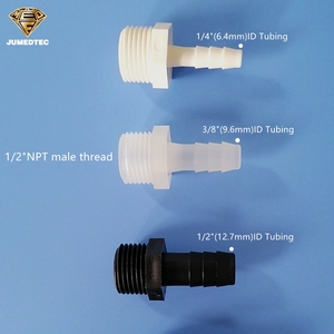 Y tế cấp tự nhiên PP 1/2 "NPT nam ren ống Adapter ống thẳng barb 90 độ khuỷu tay thép gai nam Threaded Ống phù hợp - Product Image 2
