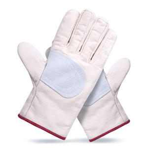 Gants de soudage Xingyu en toile, trois couches épaissies, résistants à l'usure, pour l'industrie de la construction, gants de sécurité pour le soudage à l'arc - Product Image 1