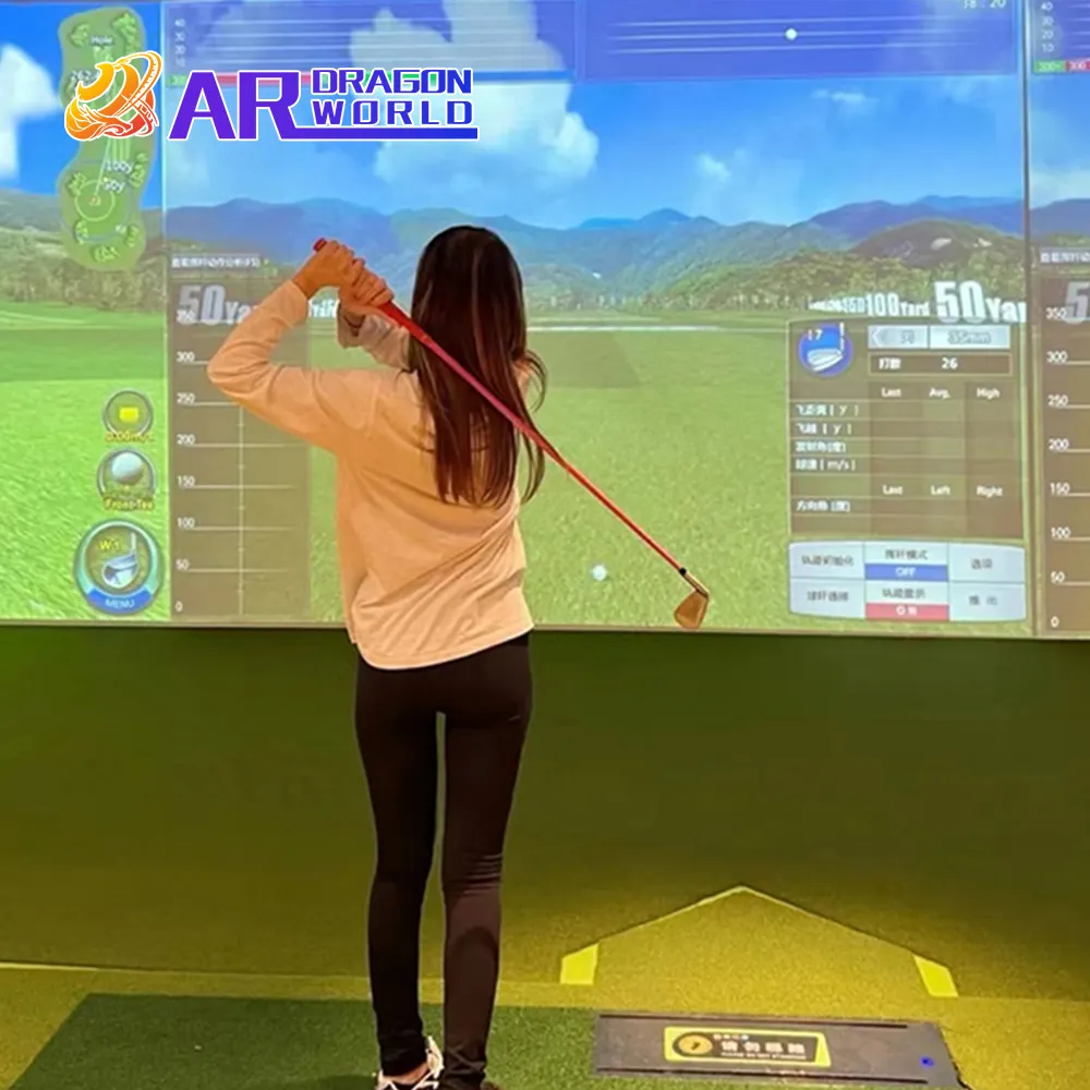 赤外線ゴルフシミュレータースマートヒッティングゴルフトレーニングエイド屋内レンジArGolfゲーム