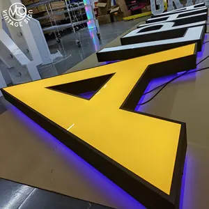Custom Channel Signs Office Logo Business Company 3d Letters Signage Outdoor Lighted Business Led Sign Metal