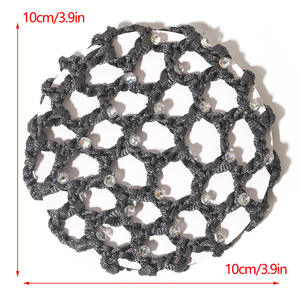 BELLEWORLD, cubierta de <span class=keywords><strong>moño</strong></span> personalizada, herramienta <span class=keywords><strong>para</strong></span> el cabello <span class=keywords><strong>para</strong></span> mujer, <span class=keywords><strong>redecilla</strong></span> de ballet elástica <span class=keywords><strong>para</strong></span> baile, colores puros, tocado de ganchillo con diamantes de imitación, <span class=keywords><strong>redecilla</strong></span> <span class=keywords><strong>para</strong></span> el pelo - Product Image 2