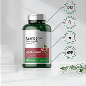 Capsules populaires d'extrait de canneberge enrichi en vitamine C, sans gluten, concentré, antioxydant, vente en gros, complément alimentaire, OEM - Product Image 3