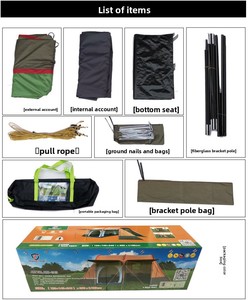 Toldo para exteriores, mosquitera para acampar, <span class=keywords><strong>plegable</strong></span>, tipo de soporte recto, <span class=keywords><strong>impermeable</strong></span> para las cuatro estaciones, ligero, necesita instalación - Product Image 6