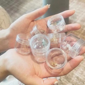 5 Layer Round Jewelry Box Transparent Stackable <b>With</b> <b>Lid</b> For Earrings Studs Necklaces Storage Organizer <b>Small</b> Size 875 <b>Boxes</b> - Product Image 3