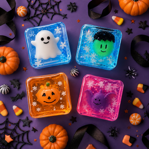 Juguete Sensorial Antiestrés de Cubo Transparente Suave Personalizado para Halloween, Regalo Promocional para Empresas y Recuerdos de Fiesta - Product Image 1
