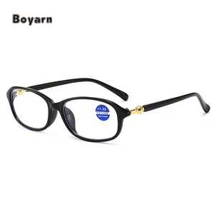 Boyarn 2023 kadın okuyucu gözlük erkekler Anti mavi ışık engelleme okuma gözlüğü gözlük fabrika toptan özel Logo