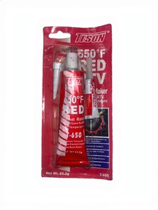 Meistverkaufter <span class=keywords><strong>TESON</strong></span> T-650 Roter RTV Silikon-Dichtungsmacher Premium Hitzebeständiger Klebstoff-Dichtungsmittel für Automobil & Bau - Product Image 4