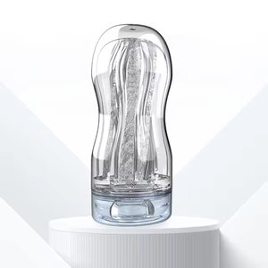 Masturbador Masculino Manual Tipo Copa de Avión Transparente con Vagina, Ano, Boca y Senos, Sensación Realista - Product Image 4