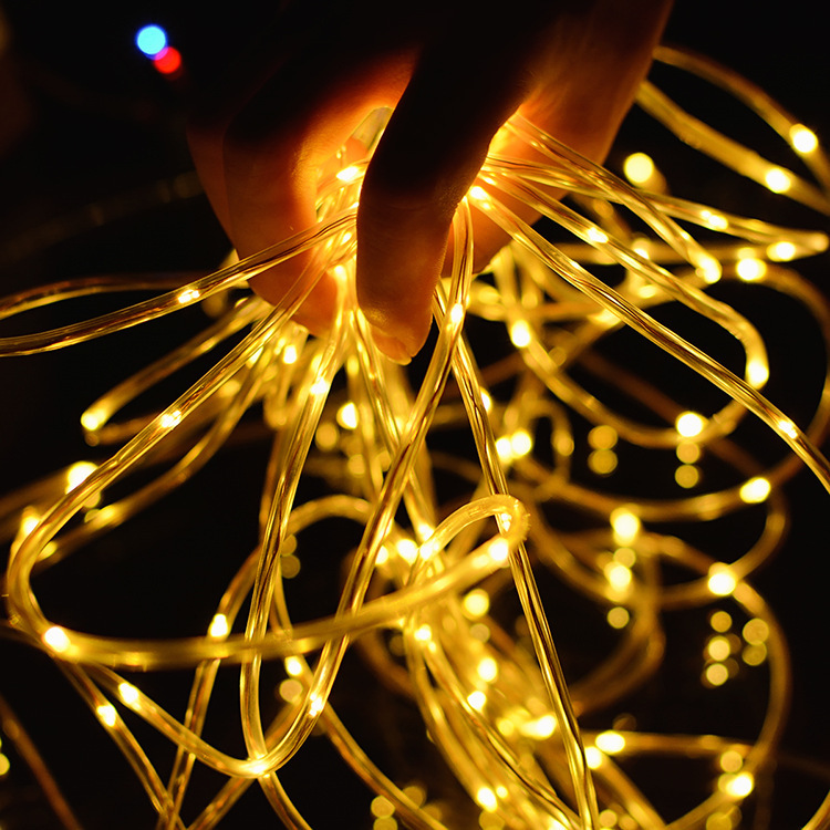 Outdoor Waterproof Wedding christmas Solar led neon rope rainbow tube light for Garden home landscape tree Decoration · image 6