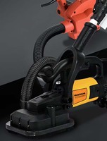 Ponceuse à béton portable 3800W avec support OEM, machine à poncer le béton à longue tige