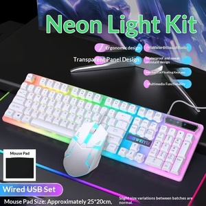 Mechanical Feeling Keyboard <b>Mouse</b> Combo RGB Backlit Gaming Two Piece Set Universal <b>For</b> PC Laptop E Sports Wholesale - Product Image 6