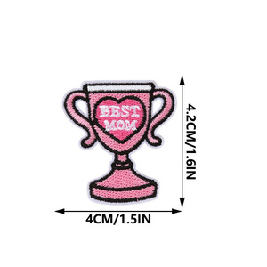 Vente flash - Adorables mini patchs brodés à repasser sur le thème <span class=keywords><strong>de</strong></span> la fête des mères, <span class=keywords><strong>de</strong></span> la Saint-Valentin et des fêtes pour la décoration DIY - Product Image 5