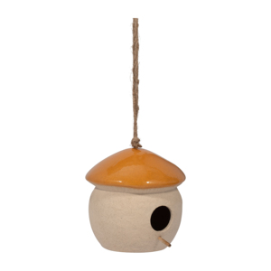 Comedero para pájaros colgante, redondo, de cerámica, decoración de jardín para exteriores, para ventanas y patios. - Product Image 2