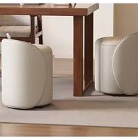 Pouf ottoman ovale contemporain en cuir, polyvalent, repose-pieds et tabouret de salle à manger, pour usage domestique et commercial, vente en gros