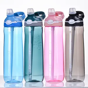 Yetişkinler için büyük kapasiteli fincan hamile kadınlar spor plastik su Botter saman fincan taşınabilir plastik bardak