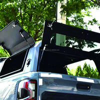 Nouvelle conception F150 5.5FT 4x4, capot de benne tout-terrain en aluminium, étanche et léger, avec 3 portes ouvrables
