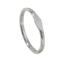 Schlichter, Trendiger Edelstahl-Ring mit Goldplattierung, Gravurmöglichkeit, Personalisiertes Verlobungsgeschenk, Party-Ring für Damen